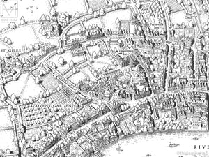 Thomas More's London (black and white version)