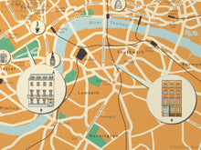 Smiley's London illustrated map giclee print
