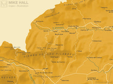 Almería (Spanish Province) map giclee print