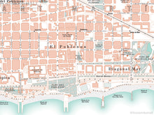Barcelona, Spain city map giclee print