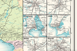 NEW: Europe Railway Map giclee print