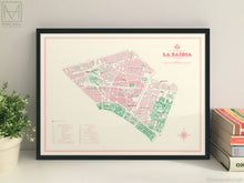La Saïdia, Valencia map giclee print