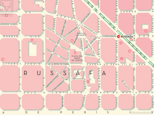 L'Eixample, Valencia map giclee print – Mike Hall Maps & illustration