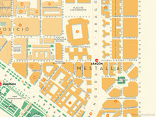 El Pla de Real, Valencia map giclee print
