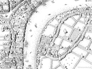 Thomas More's London (black and white version)