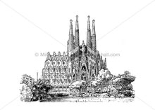 Sagrada Familia, Barcelona giclee print