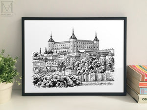 Alcázar, Toledo giclee print